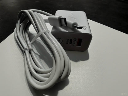 65W Fast Charger Dual Port | USB-C PD 33W + QC 3.0 Wall Adapter for Phones, Tablets & Laptops